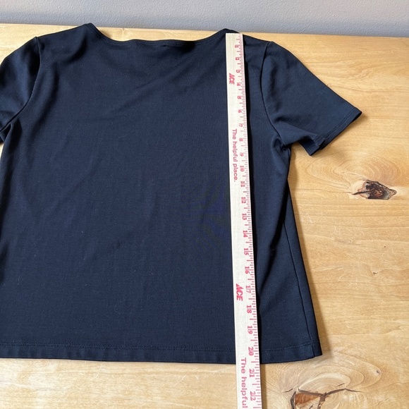 ELLEN TRACY SS TEE SHIRT LG PETITE SILK ELEVATED ESSENTIAL MINIMALIST TIMELESS - Picture 9 of 11